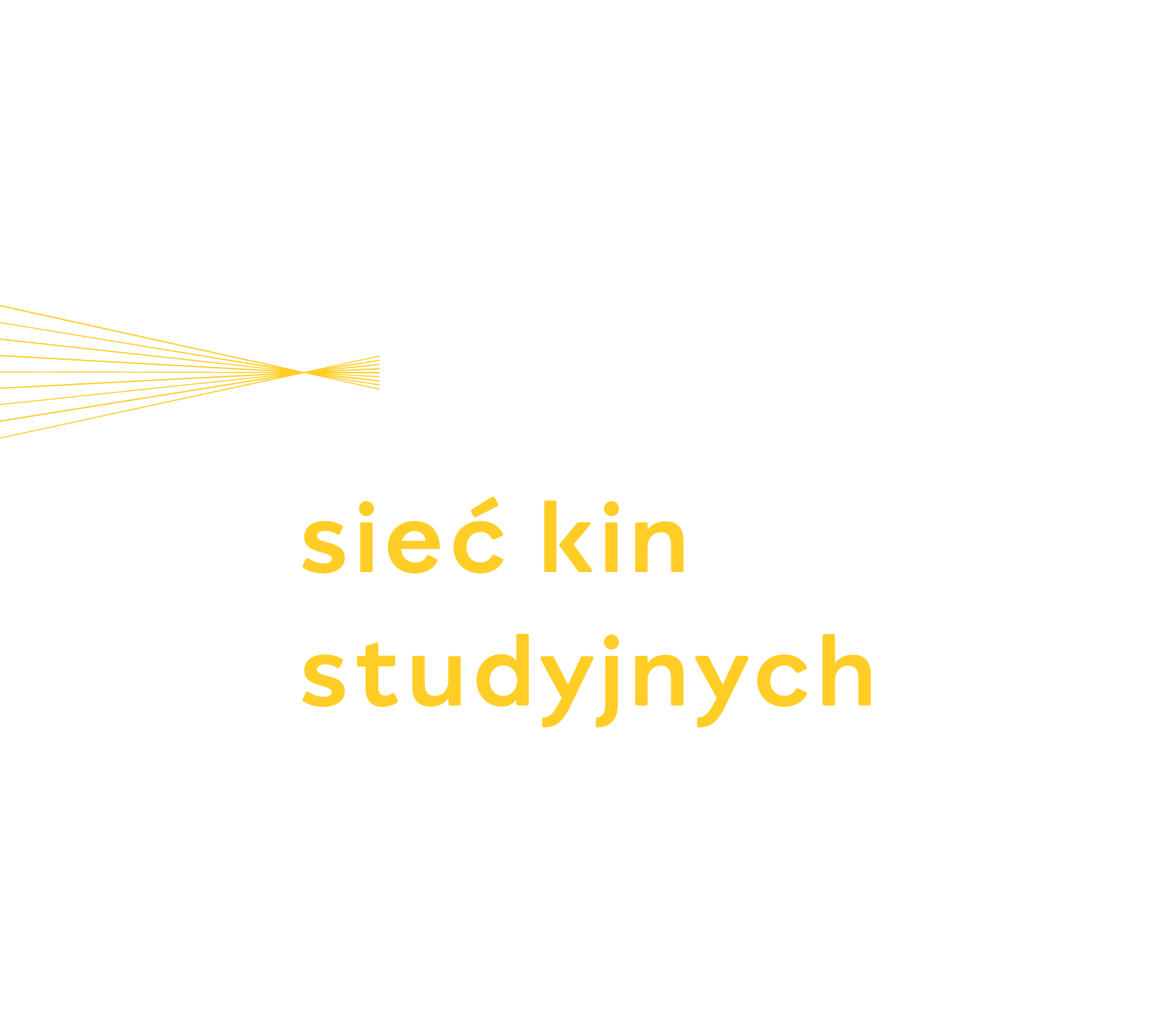 SiecKinStudyjnych Logo 2 Wiersze Zolty RGB