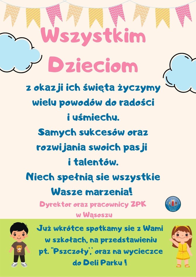 plakat z życzeniami