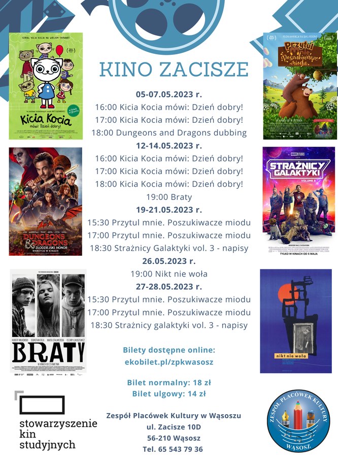 plakat z repertuarem