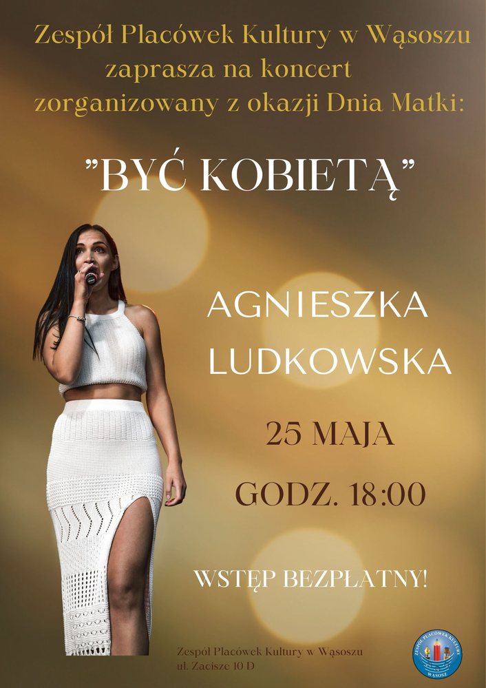 plakat zapraszający na koncert - szczegółowe info