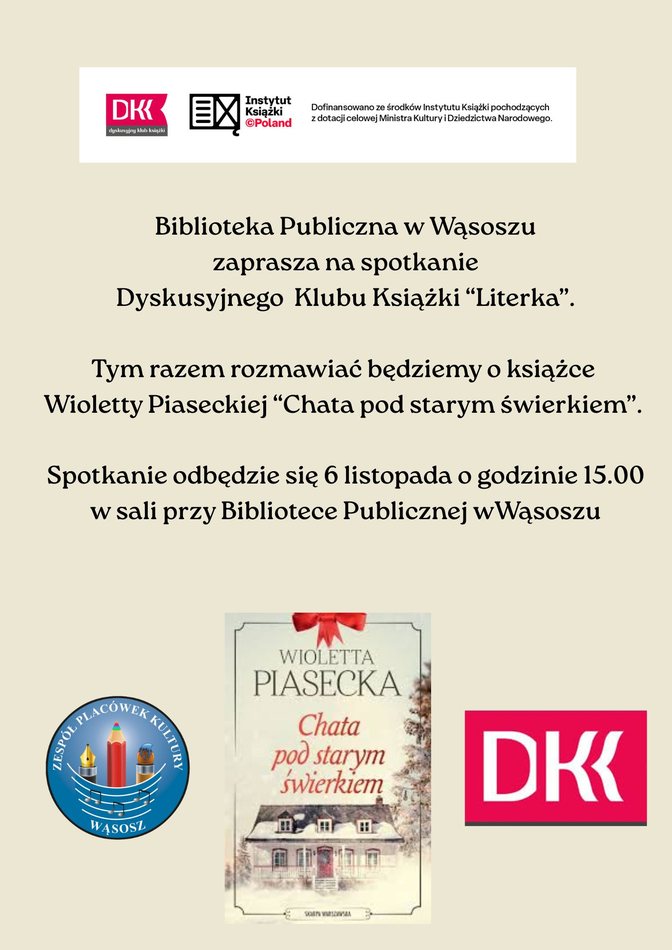 plakat zapraszający na spotkanie DKK