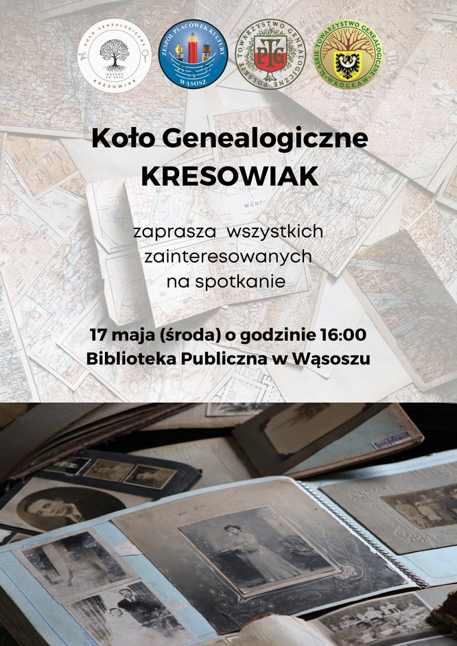 plakat zapraszający na spotkanie
