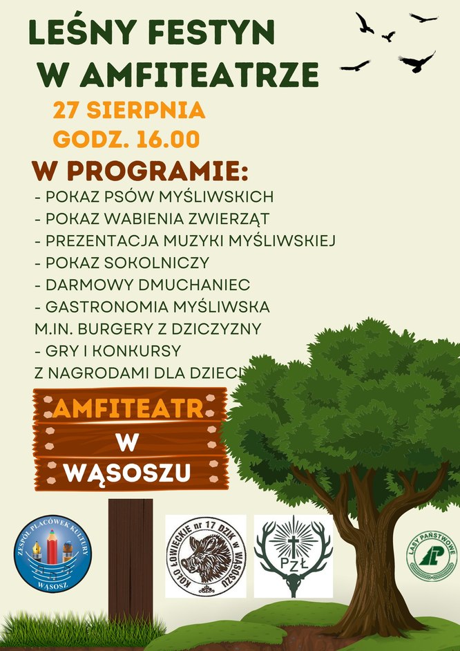 plakat zapraszający na festyn - szczegóły wydarzenia