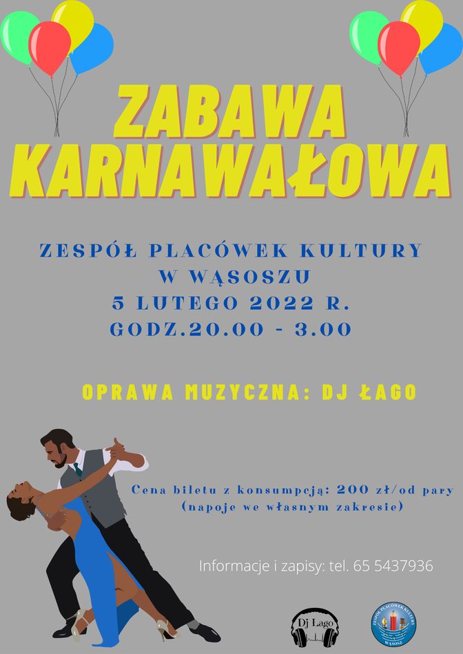 plakat z info o zabawie