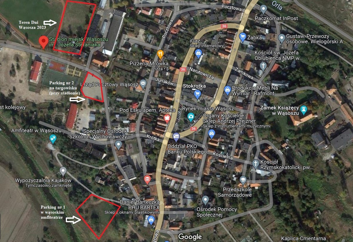 mapka sytuacyjna - Dni Wąsosza 2023