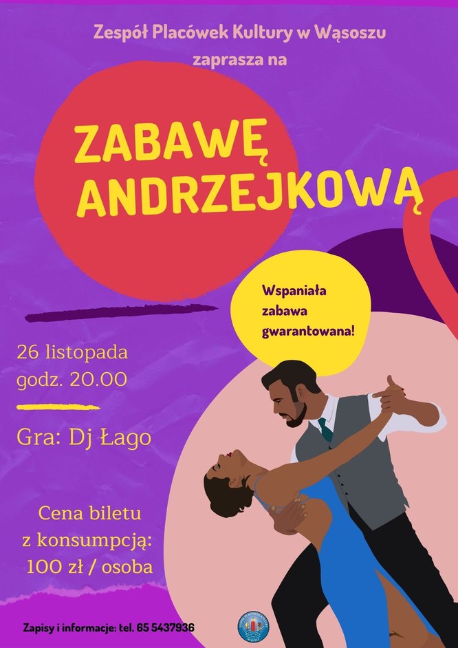 plakat ze szczegółami imprezy 