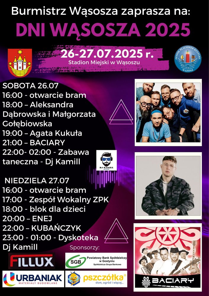 plakat zapraszający na imprezę
