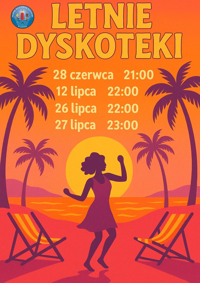 plakat z datami zabaw tanecznych