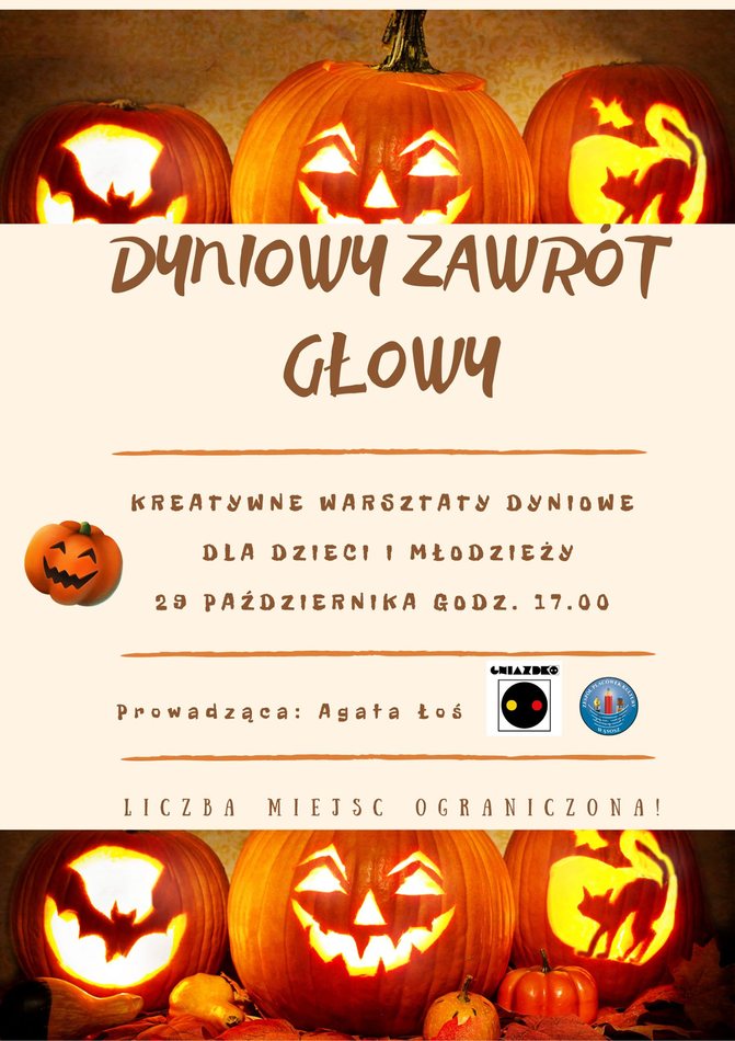 plakat z informacjami o warsztatach