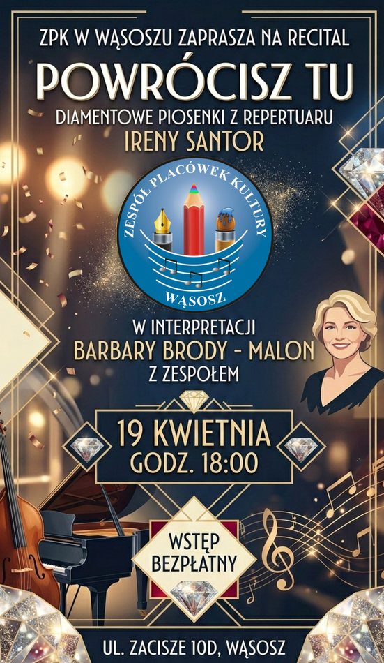 plakat ze szczegółami koncertu