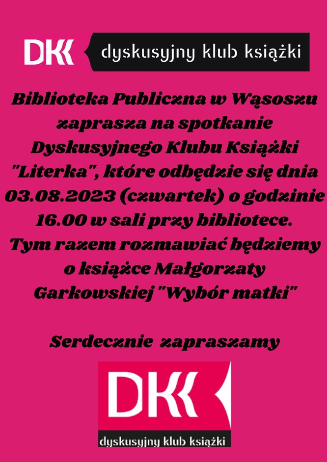 plakat zapraszający na spotkanie