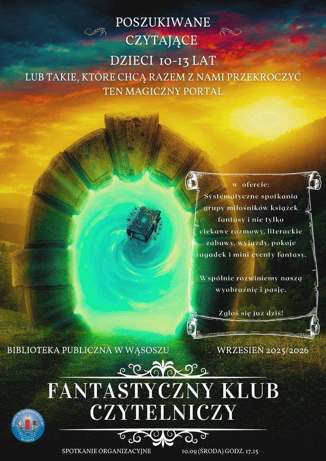 plakat z ofertą zajęć
