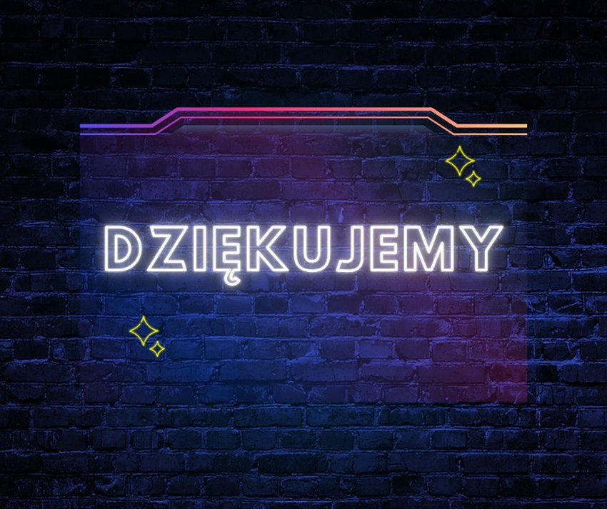baner z podziękowaniami