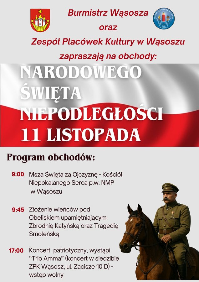 plakat zapraszający na święto patriotyczne
