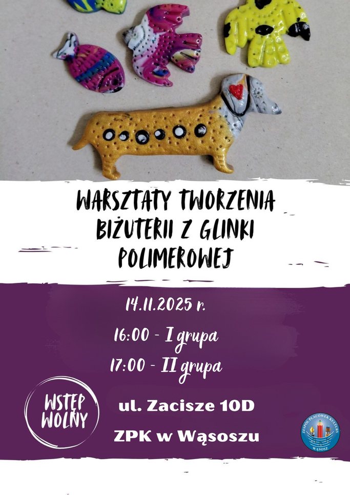 plakat zapraszający na zajęcia