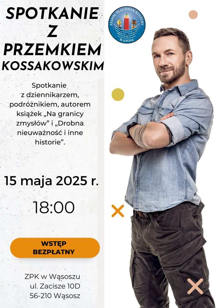 plakat zapraszający na spotkanie autorskie