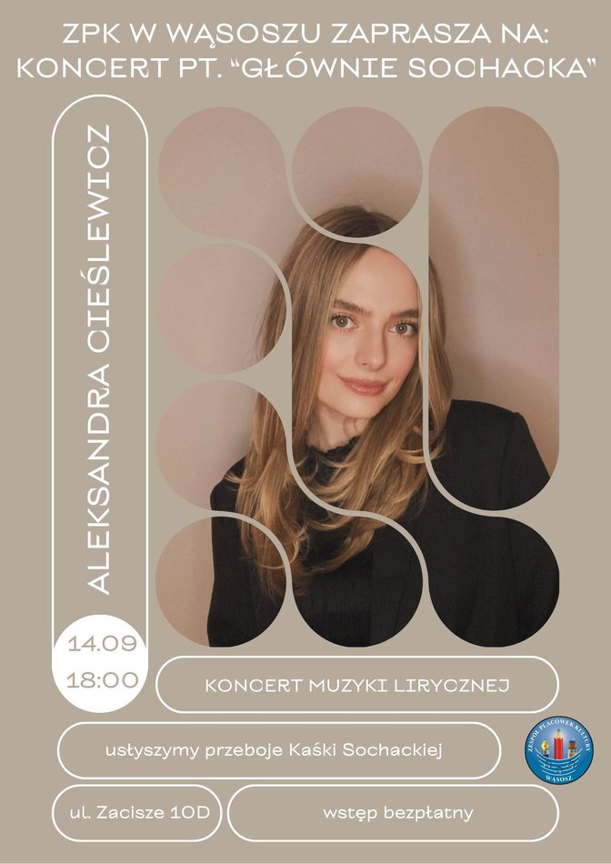 plakat zapraszający na koncert