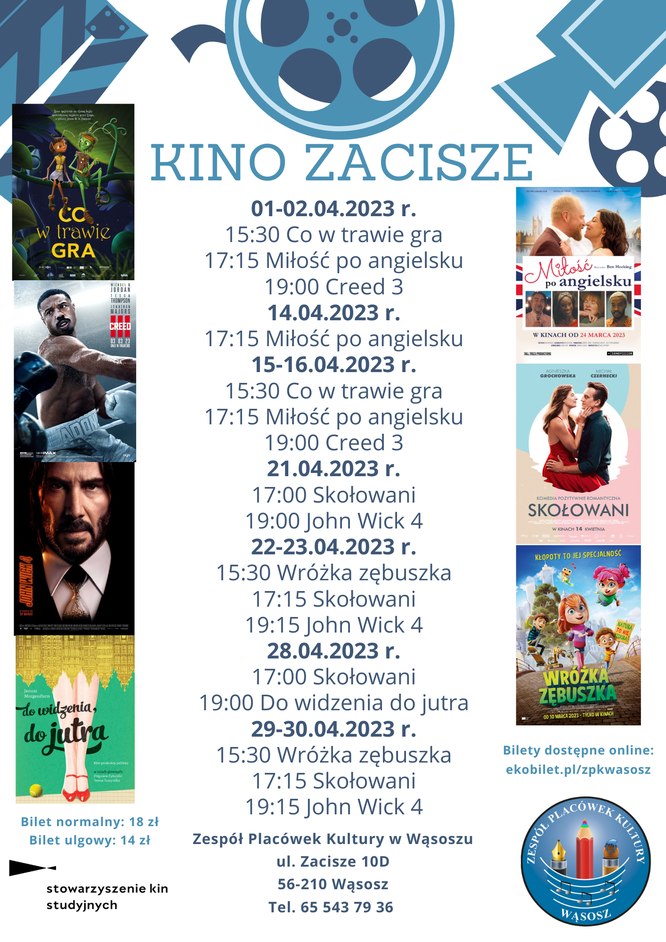 plakat z repertuarem