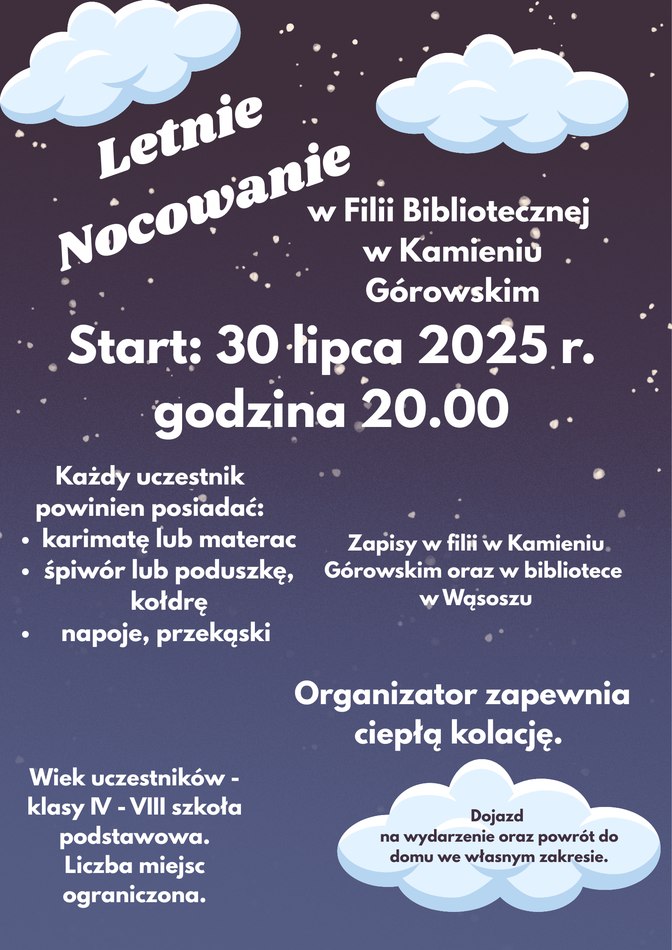 plakat ze szczegółami wydarzenia