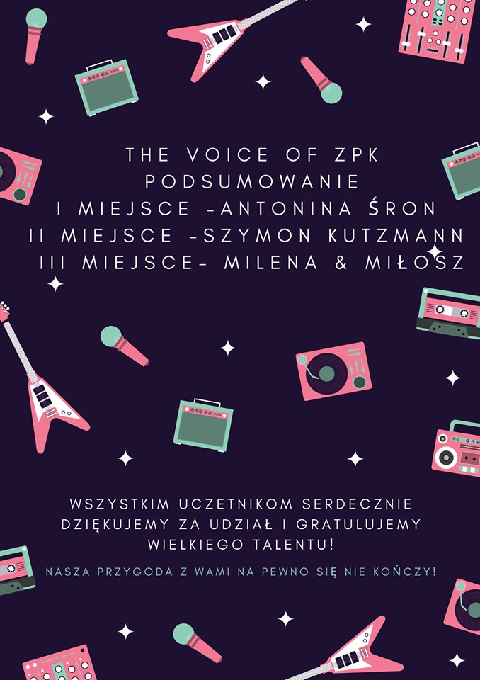 plakat z wynikami