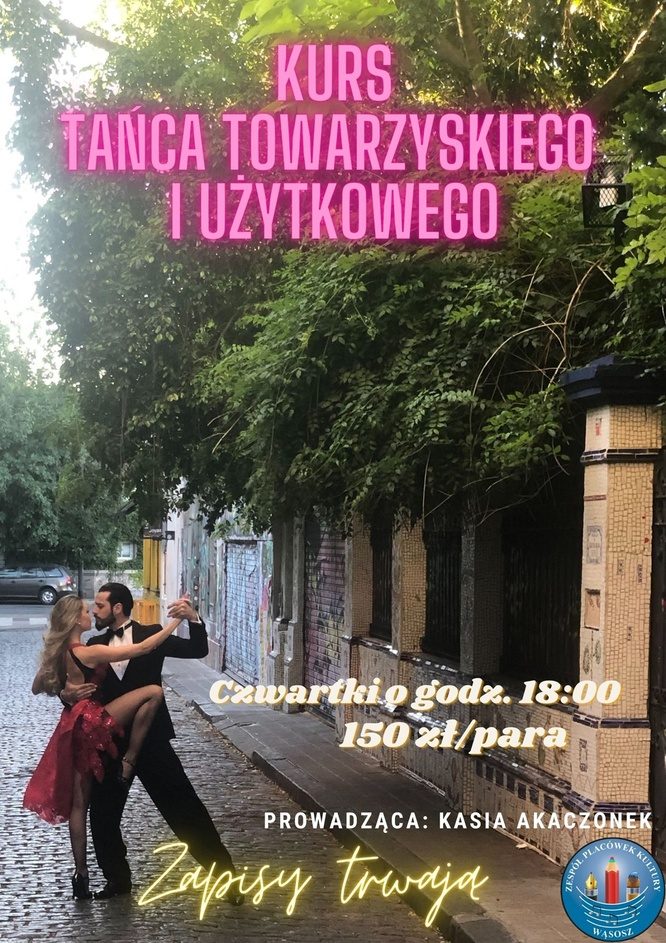 plakat kursu tanecznego