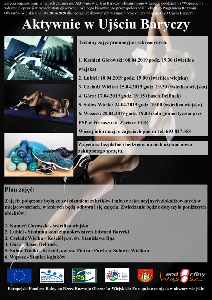 plakat zaplanowane wydarzenia