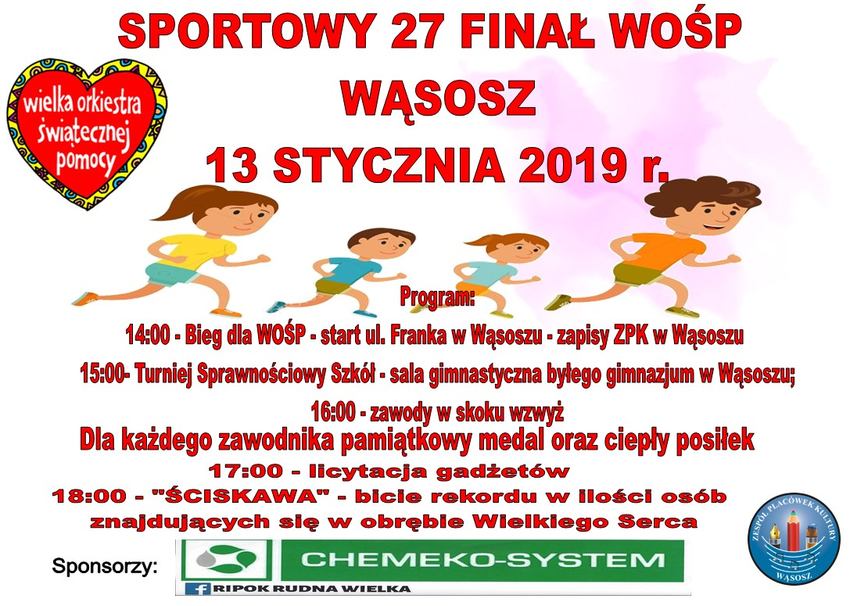 zaproszenie na wąsoski finał WOŚP