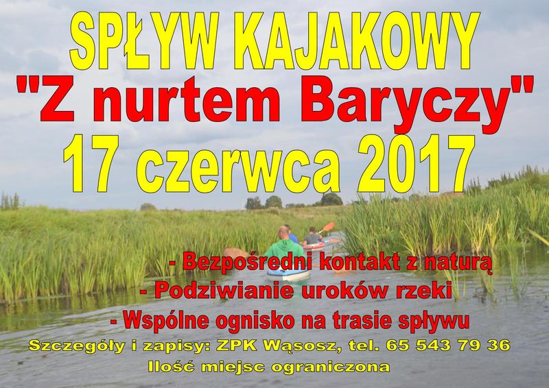 Spływ kajakowy "Z nurtem Baryczy"
