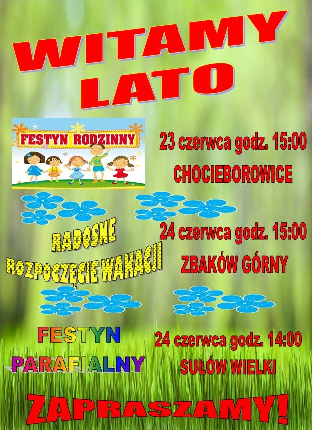 Zapraszamy na wakacyjne festyny