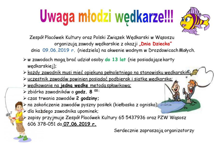 dzień dziecka z wędką