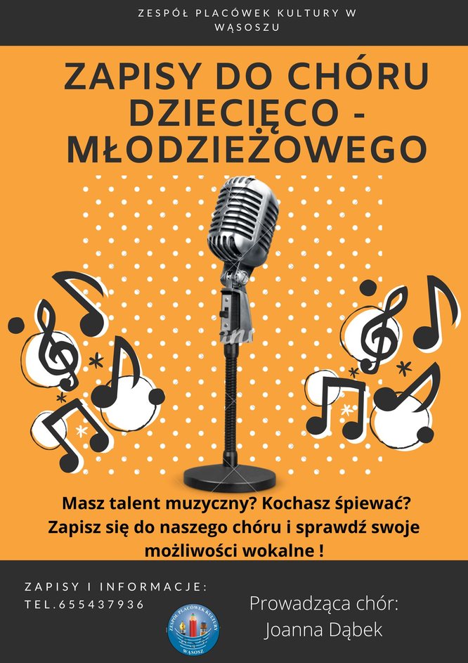 zaproszenie dla śpiewaków